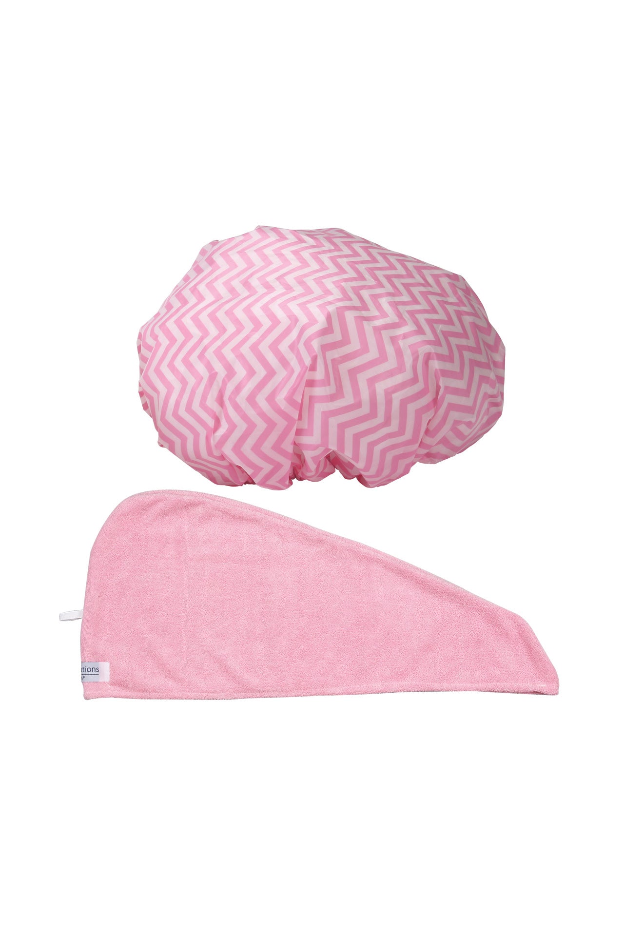 Hair Turban & Shower Cap (Pink)