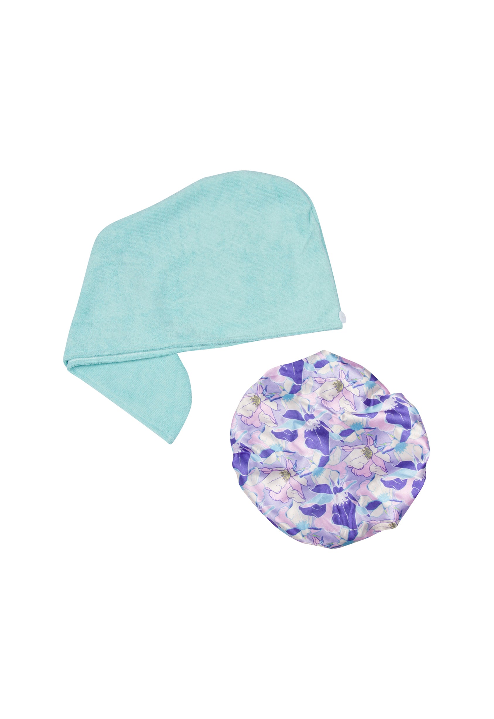 Shower Cap & Hair Turban (Floral Dreams)
