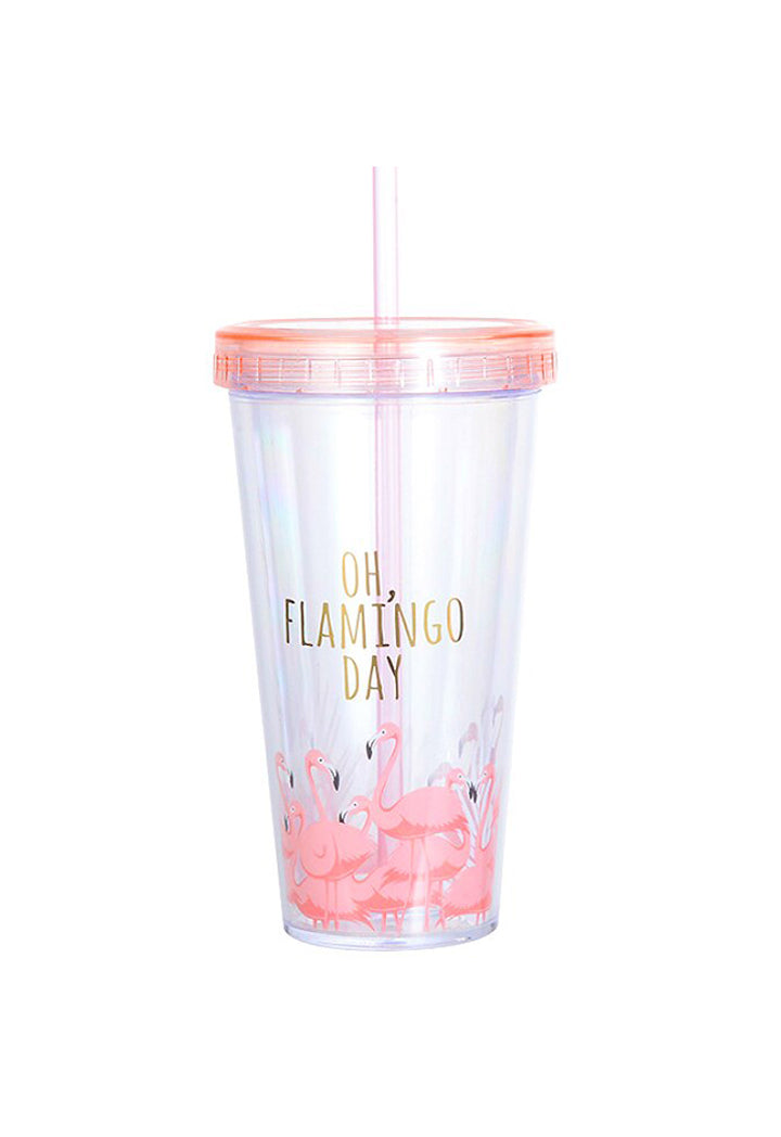 Flamingo Double-Deck Water Cup