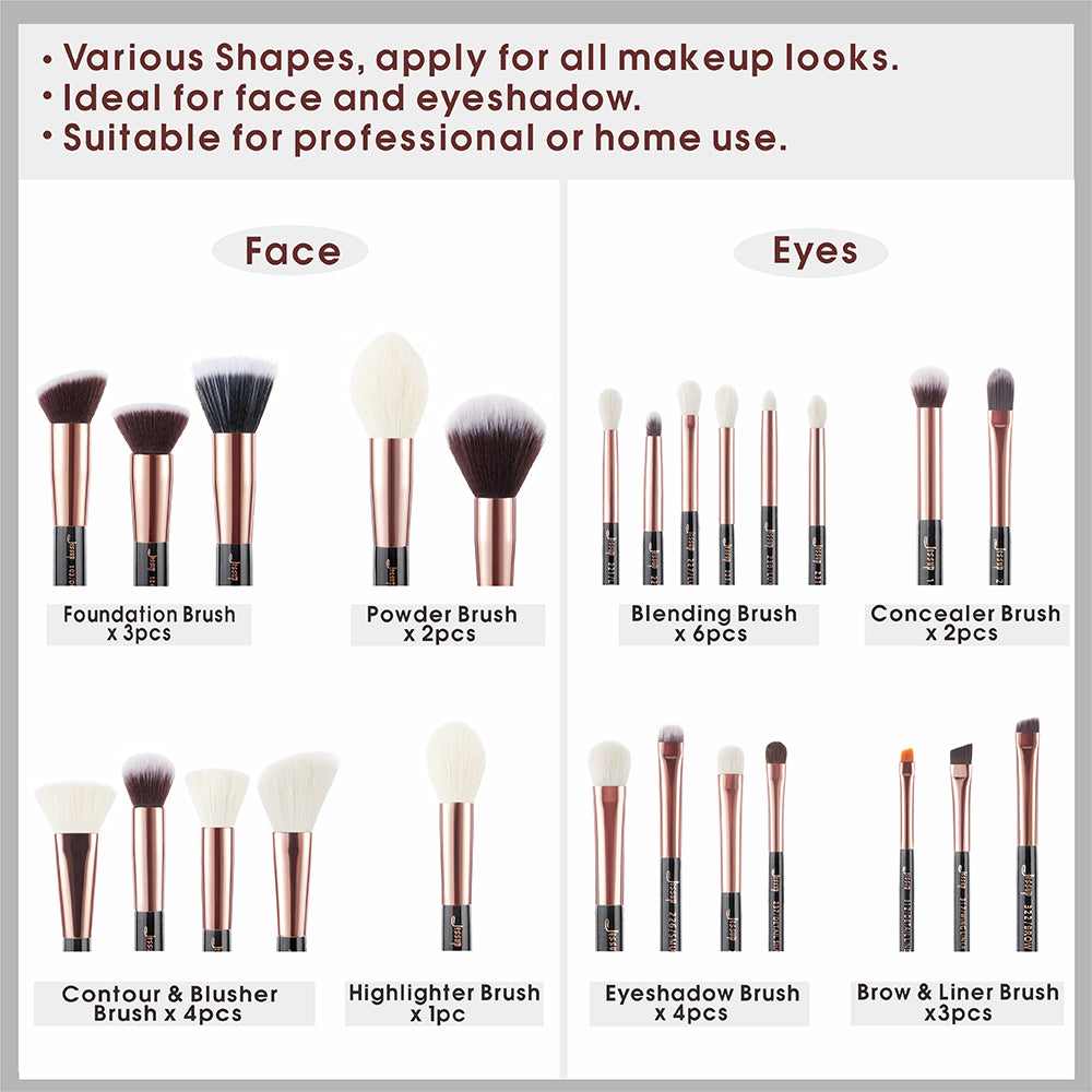 Professional Makeup Brushes 25PCS