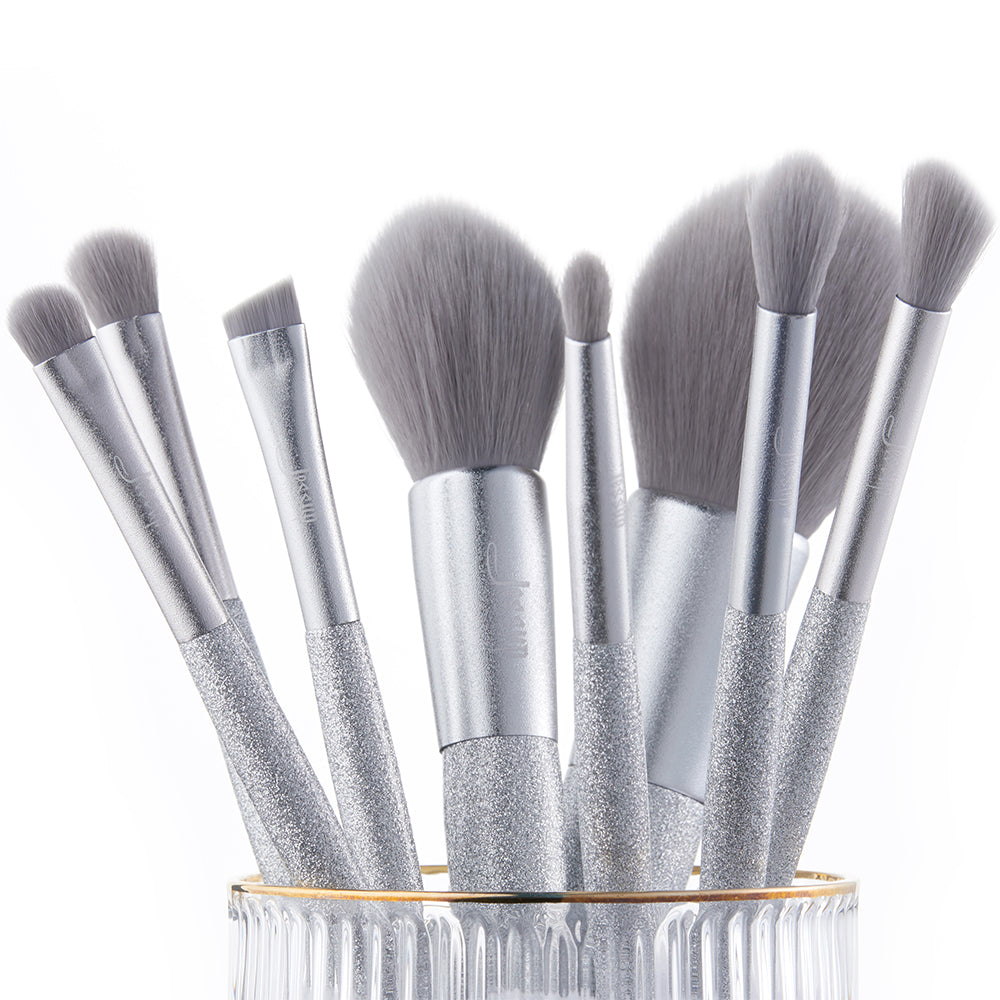 Shining Party Brushes Set (Silver) - Prive Accessories